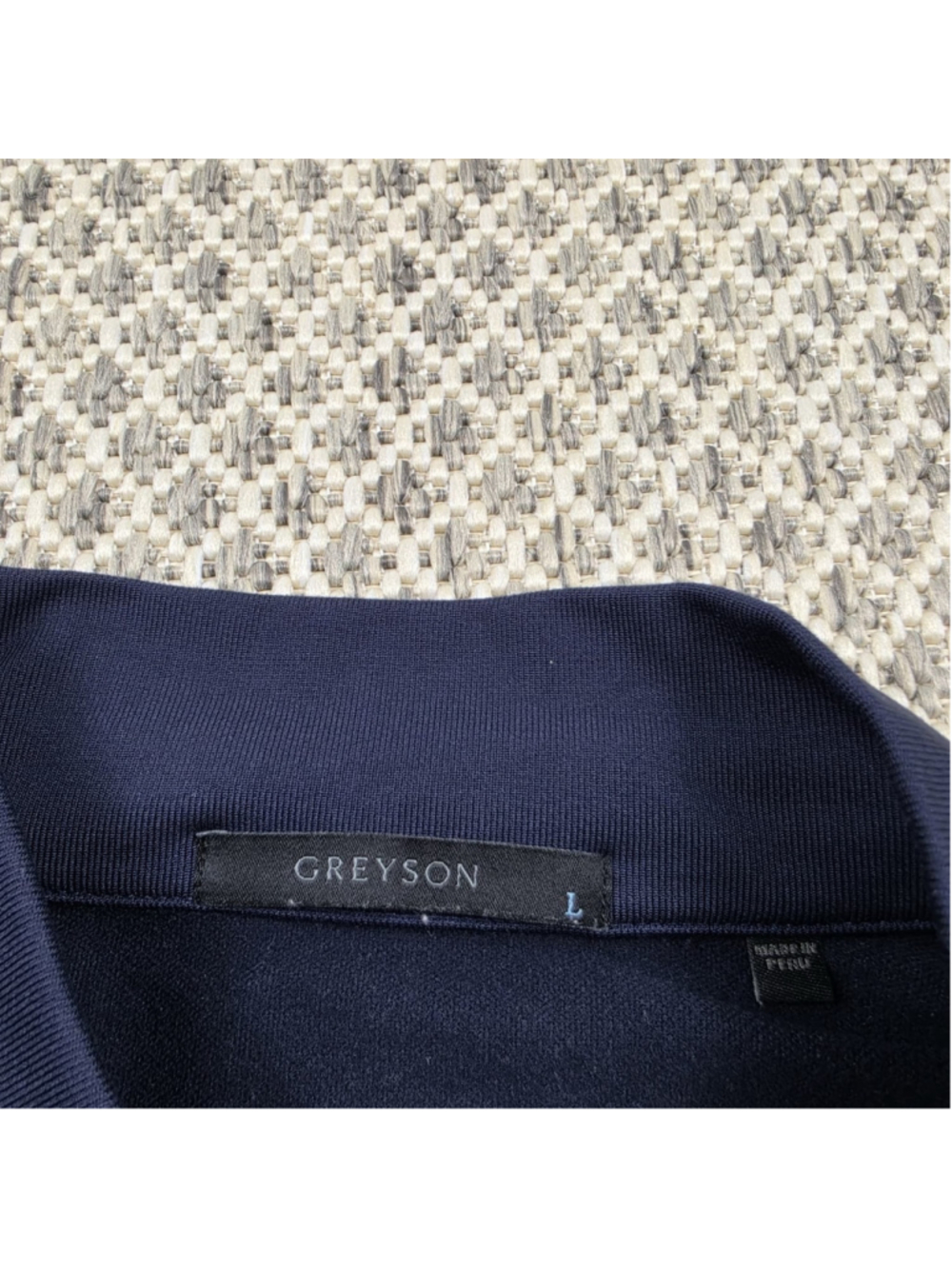 Greyson Metedeconk National Golf Club 1/4 Zip Pullover Mens Large Navy - Picture 4 of 9